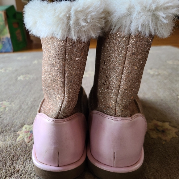 Juicy Coutuer fall winter boots girls size 4 women's 5.5 pink glitter FAIR - Picture 14 of 16